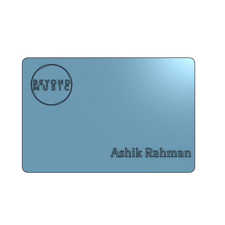 Business Membership Card - Printed Result
