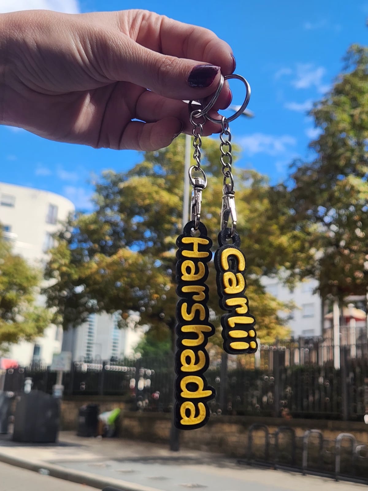 Custom branded keychain